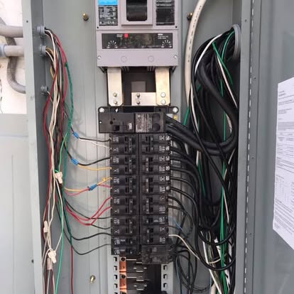 Neatly landed panel interior