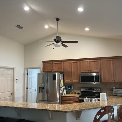 Vaulted-ceiling kitchen