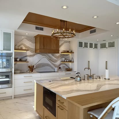 Tray-ceiling kitchen remodel