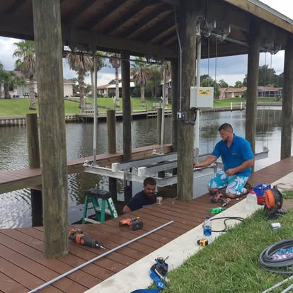 Boat dock power and lift