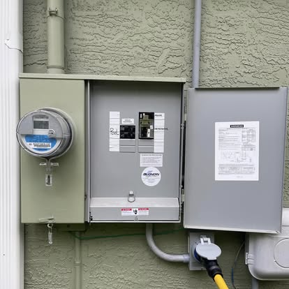 Generator interlock with 30 amp twist-lock inlet
