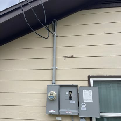 Meter and service upgrade with generator interlock